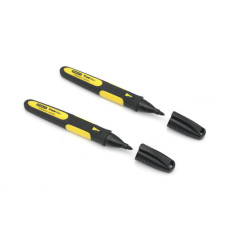 Набор з двох плоских маркерів FatMax® із загостреним наконечником і стійким чорним чорнилом STANLEY 0-47-312