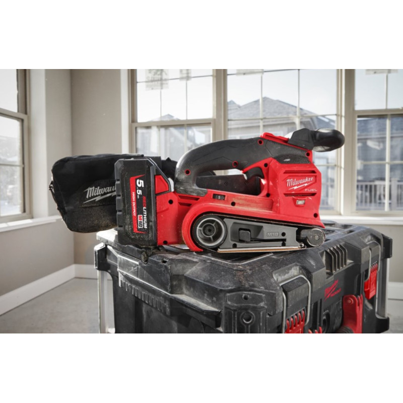 Шліфмашина стрічкова акумуляторна MILWAUKEE, M18 FBTS75-0