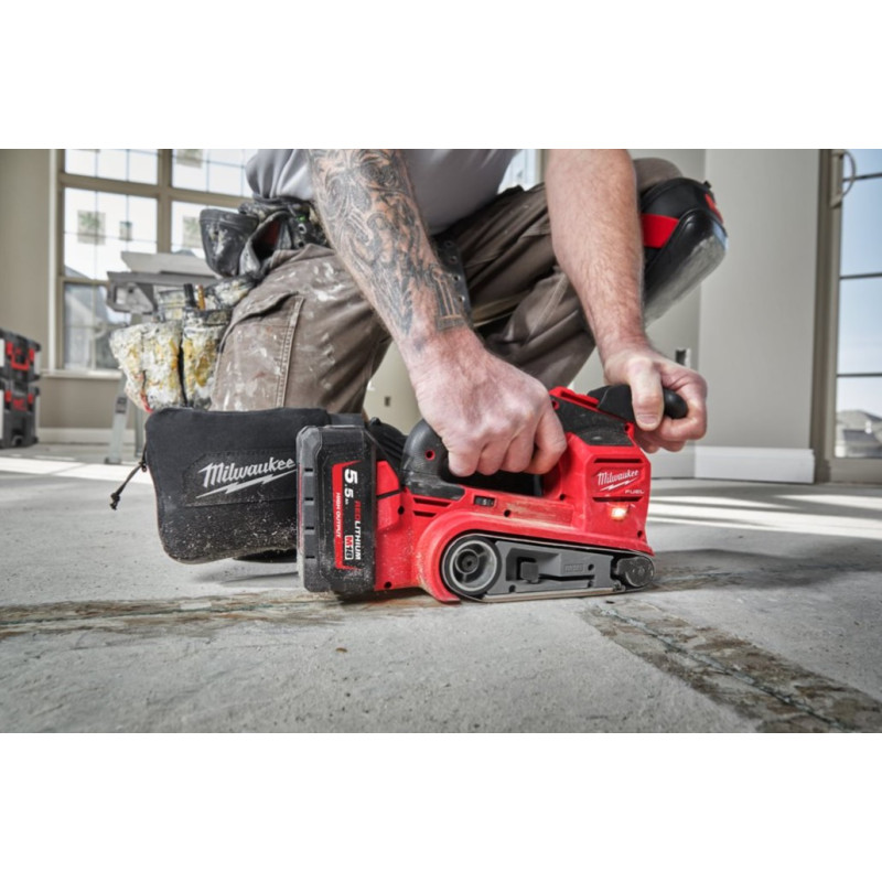 Шліфмашина стрічкова акумуляторна MILWAUKEE, M18 FBTS75-0