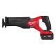 Пила шабельна акумуляторна MILWAUKEE, M18 FHZ-502X (+зар.пр., 2 акум.Х 5Аг, HDкейс)
