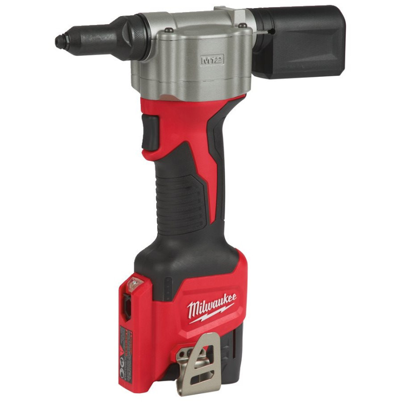 Заклепочник акумуляторний MILWAUKEE M12 BPRT-0, закл. 2,4-4,8мм (+4 накінеч.)