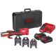 Обжимник гідравлічний акумуляторний для труб MILWAUKEE, M18 BLHPT-202C V-SET (+ЗП,2ак.Х2Аг,V-кліщі,кейс)