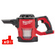 Пилосос акумуляторний компактний MILWAUKEE, M18 CV-0 для сухого прибирання