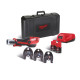 Обжимник гідравлічний акумуляторний для труб MILWAUKEE, M12 HPT-202C V-SET (+зар.пр.,2акумХ2Аг,V-кліщі,кейс)
