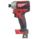 Шуруповерт ударний акумуляторний безщітковий 1/4" HEX MILWAUKEE, M18 CBLID-0, 180Нм (каркас, кліпса для ременя, картонне пакуван