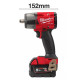 Гайкокрут акумуляторний безщітковий MILWAUKEE 1/2" (881 Нм) M18 FMTIW2F12-502X, з фрикційним кільцем, (+ заряд.пристрій, 2 акуму