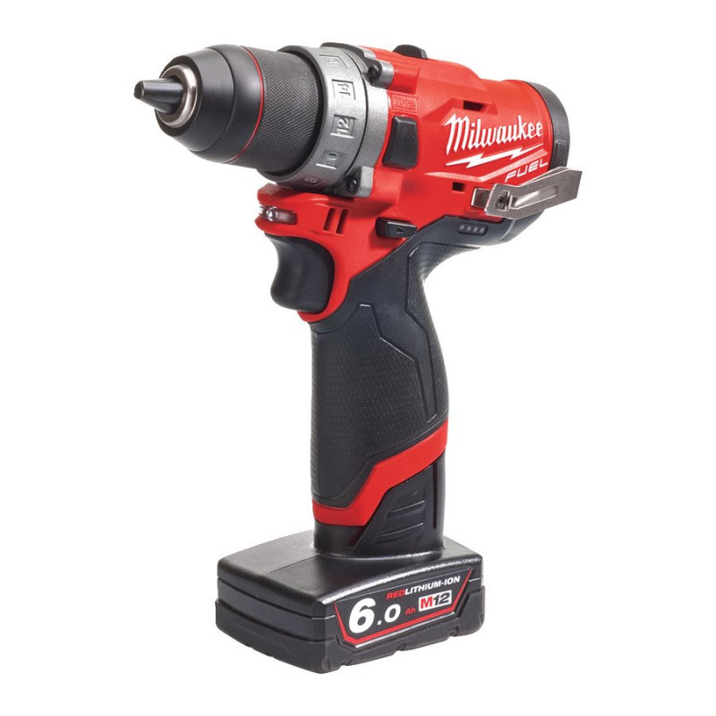Дриль-шуруповерт акумуляторна безщіткова MILWAUKEE M12 FDD-0 крутний. мом. 44 Нм (каркас)