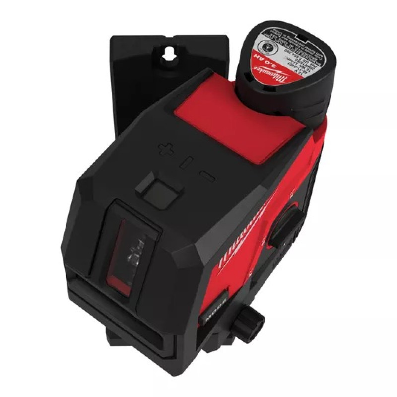 Нівелір лазерний лінійно-точковий акумуляторний MILWAUKEE M12 CLLP-301C (зелений промінь)