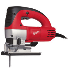 Лобзик MILWAUKEE, JSPE 135 TX, 750Вт (+ полотна 5 шт., перехідник, кабель 4 м, насадка проти сколів, щиток від пилу, знімна плас