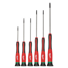Набір викруток Torx MILWAUKEE для точних робіт, (6шт) кейс на блискавці