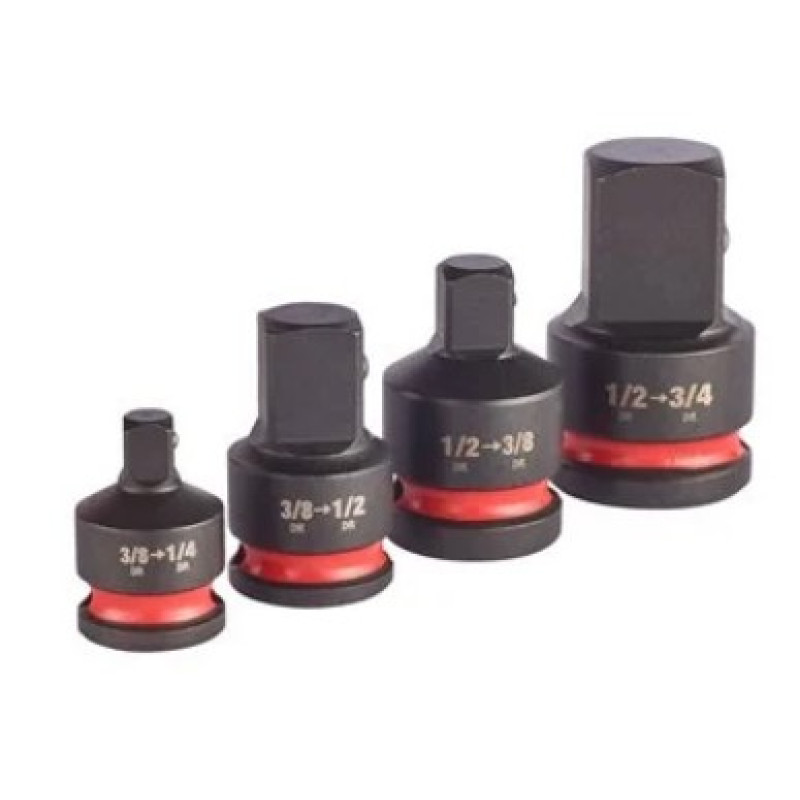 Набір перехідників ShW MILWAUKEE, (3/8"-1/4"; 3/8"-1/2"; 1/2"-3/8"; 1/2"-3/4") (4шт)