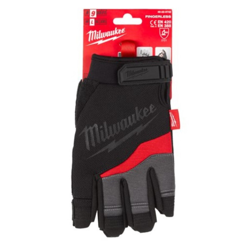 Рукавиці робочі безпалі MILWAUKEE, (розмір 10/XL)