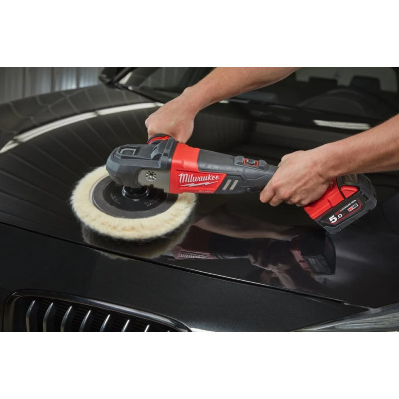 Машина полірувальна кутова акумуляторна MILWAUKEE M18 FAP180-0, O диска 180мм (+ полірувальна платформа, пилезахисний екран, D-о