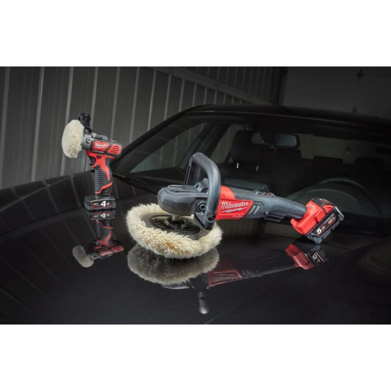 Машина полірувальна кутова акумуляторна MILWAUKEE M18 FAP180-0, O диска 180мм (+ полірувальна платформа, пилезахисний екран, D-о