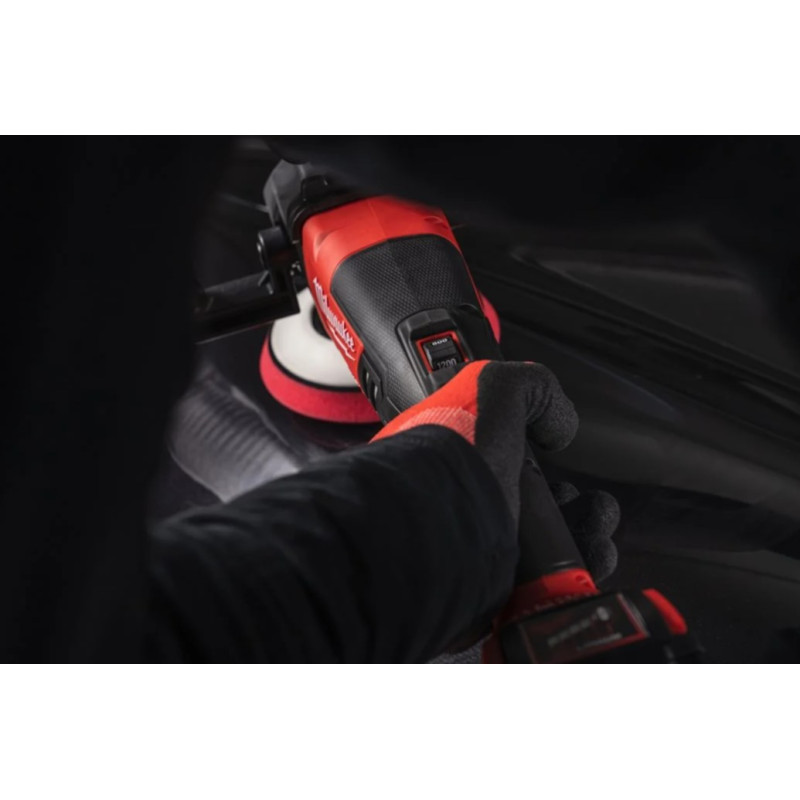 Машина полірувальна кутова акумуляторна MILWAUKEE M18 FAP180-0X, O диска 180мм, (+ полірувальна платформа, пилезахисний екран, D