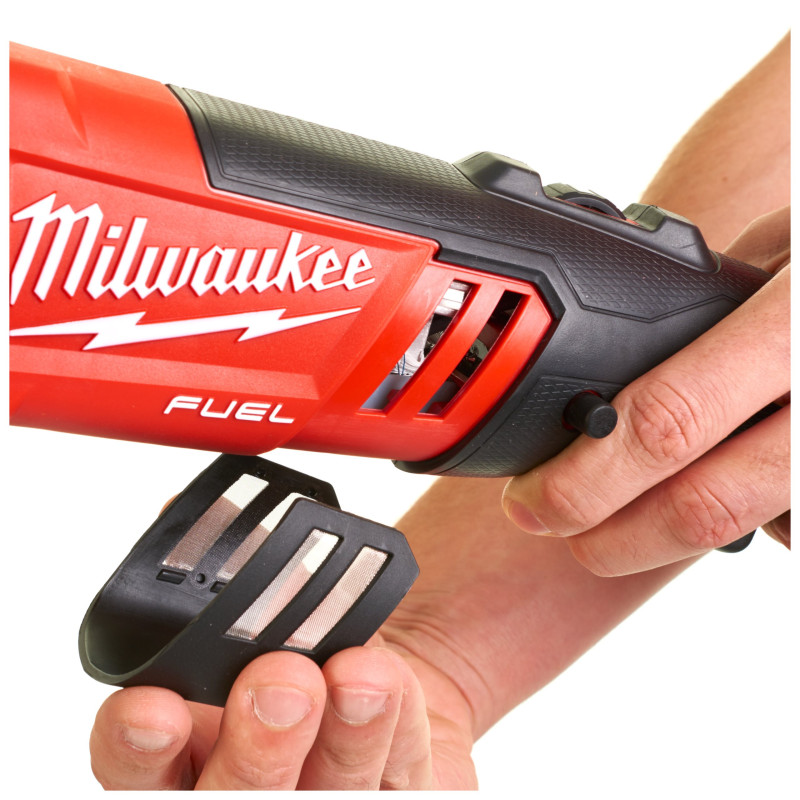 Машина полірувальна кутова акумуляторна MILWAUKEE M18 FAP180-502X, O диска 180мм, (+заряд.пристрій, 2 акум.Х 5Аг, HDкейс)