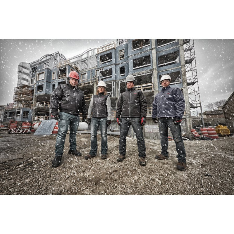 Куртка (толстовка) з електропідігрівом акумуляторна MILWAUKEE, M12 HH GREY3-0 (XL), сіра