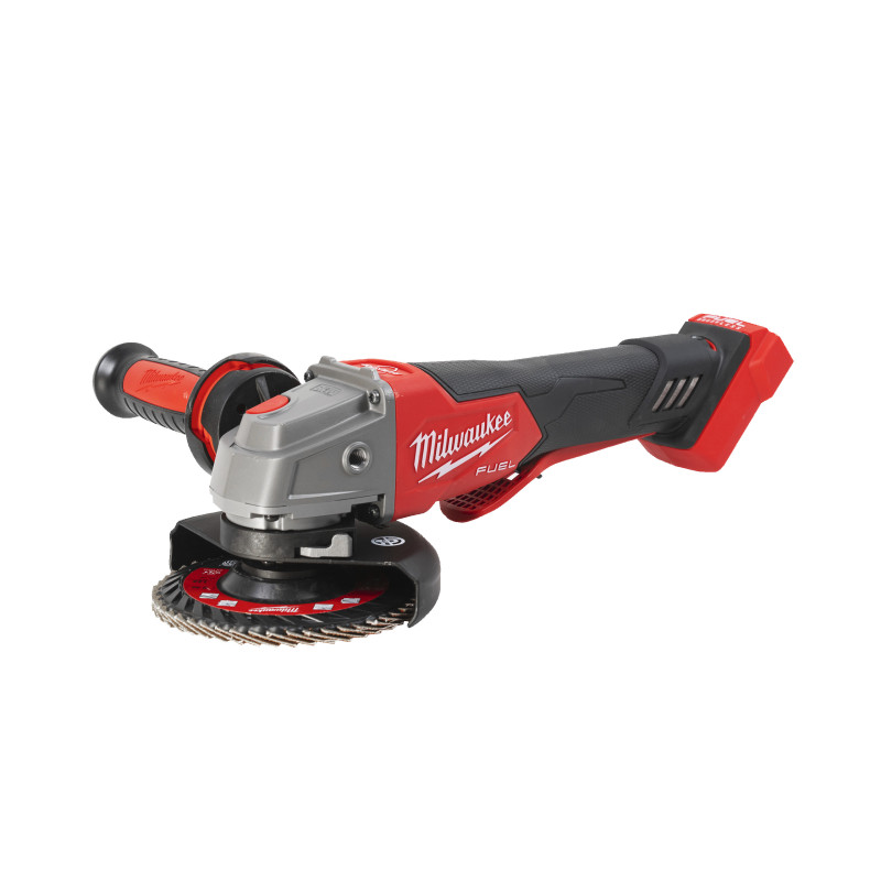 Шліфмашина кутова акумуляторна MILWAUKEE, M18 FSAGV125XPDB-0X, діаметр 125мм (+ рукоятка, зах. кожух, безкл. гайка, 2 зах. Екран