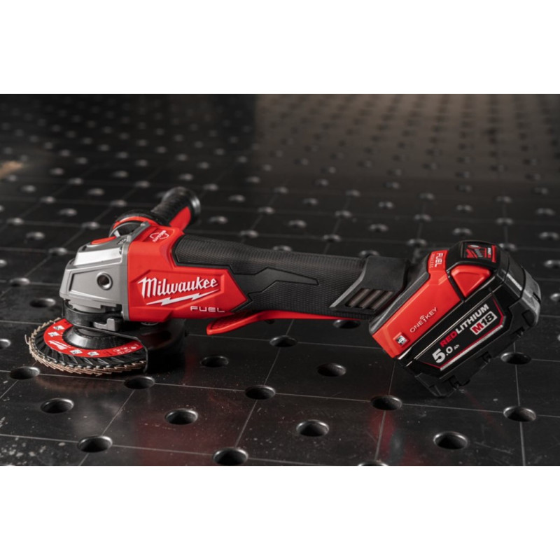 Шліфмашина кутова акумуляторна MILWAUKEE, M18 ONEFSAG125XPDB-0X, діаметр 125мм (HD кейс)