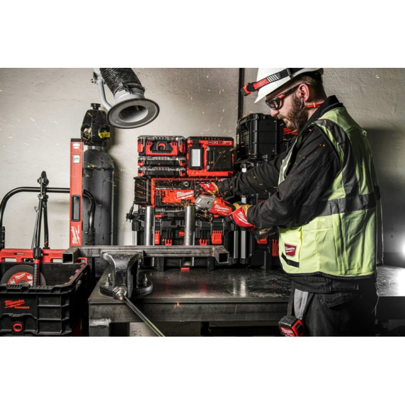 Шліфмашина кутова акумуляторна MILWAUKEE, M18 ONEFSAG125XB-0X, діаметр125мм (HDкейс)