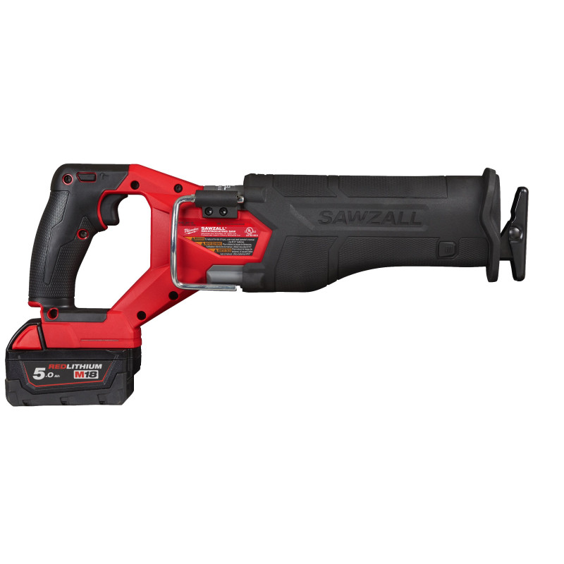 Пила шабельна акумуляторна MILWAUKEE, M18 FHZ-502X (+зар.пр., 2 акум.Х 5Аг, HDкейс)