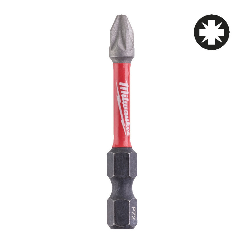 Біта SHOCKWAVE MILWAUKEE, PZ2, 50мм, (10шт)