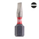 Біта SHOCKWAVE MILWAUKEE, SL0,6x4,5, 25мм, (2шт)