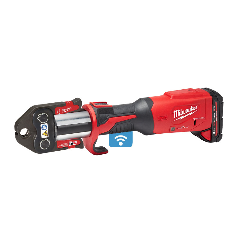 Обжимник гідравлічний акумуляторний для труб MILWAUKEE, M18 ONEBLHPT-302C (+зар.прис.,2акумХ3Аг,кейс)