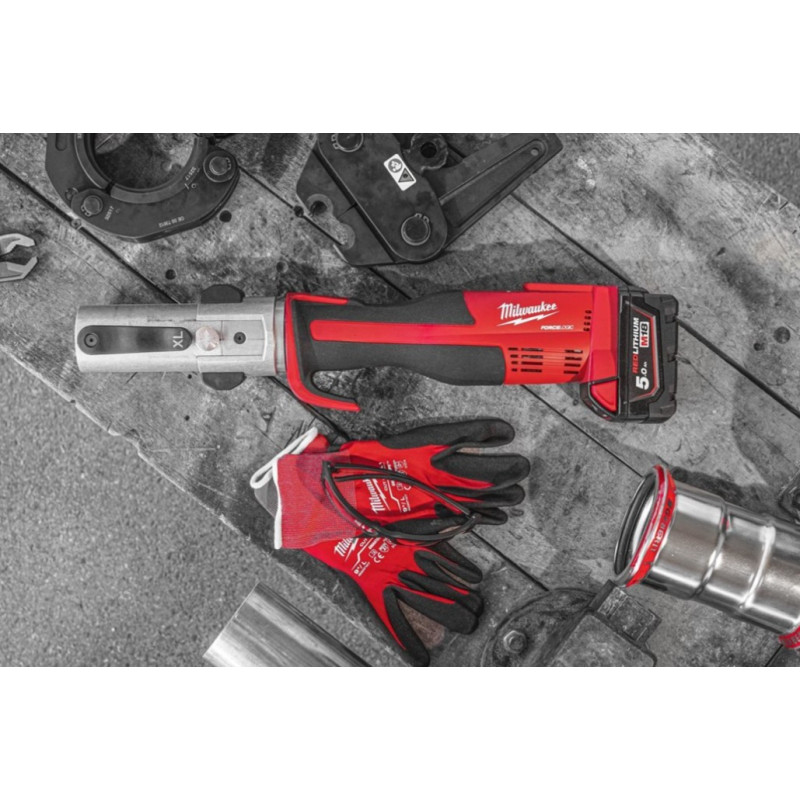 Обжимник гідравлічний акумуляторний для труб MILWAUKEE, M18 BLHPTXL-0C XL (кейс)
