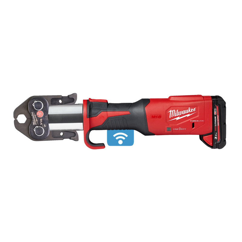 Обжимник гідравлічний акумуляторний для труб MILWAUKEE, M18 ONEBLHPT-302C U-SET (+ЗП,2ак.Х3Аг,U-кліщі,кейс)