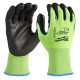 Рукавиці Hi-Vis сигнальні MILWAUKEE, з опором порізам 2/B рівня, розмір 7/S