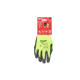 Рукавиці Hi-Vis сигнальні MILWAUKEE, з опором порізам 2/B рівня, розмір 10/XL