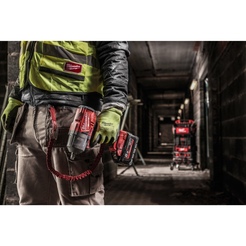 Рукавиці Hi-Vis сигнальні MILWAUKEE, з опором порізам 4/D рівня, розмір 8/M