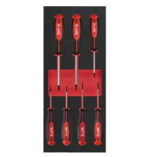 Ложемент з викрутками MILWAUKEE з тригранною рукояткою, SL (7шт) (45х175,8х417мм) для візків