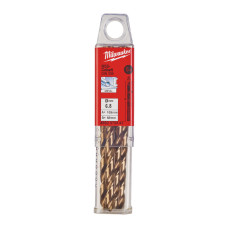 Свердло по металу HSS-Co MILWAUKEE, DIN338, діаметр 6,8х109х69мм, (5шт)