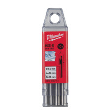 Свердло по металу HSS-G MILWAUKEE DIN1897, Ø6,0х66х28мм, скорочене, (10шт)