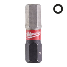 Біта SHOCKWAVE MILWAUKEE, Hex6, 25мм, (2шт)