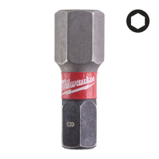 Біта SHOCKWAVE MILWAUKEE, Hex8, 25мм, (2шт)