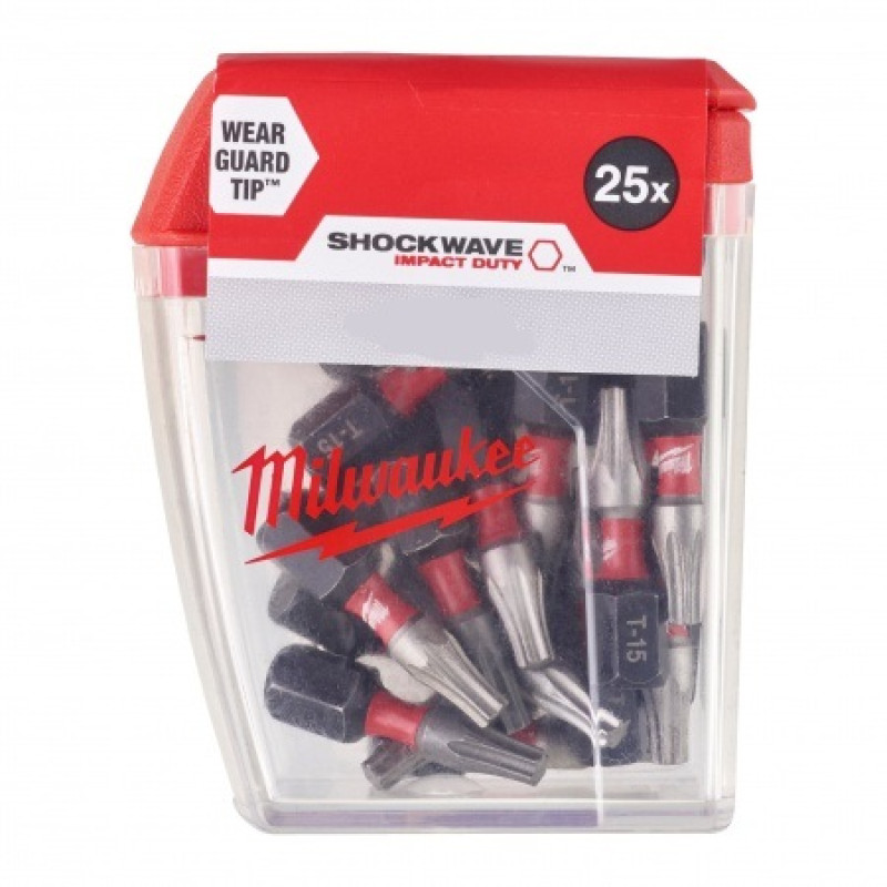 Біта SHOCKWAVE MILWAUKEE, PZ3, 25мм, (25шт)