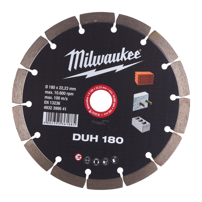 Диск алмазний MILWAUKEE DUH 180, Ø180мм