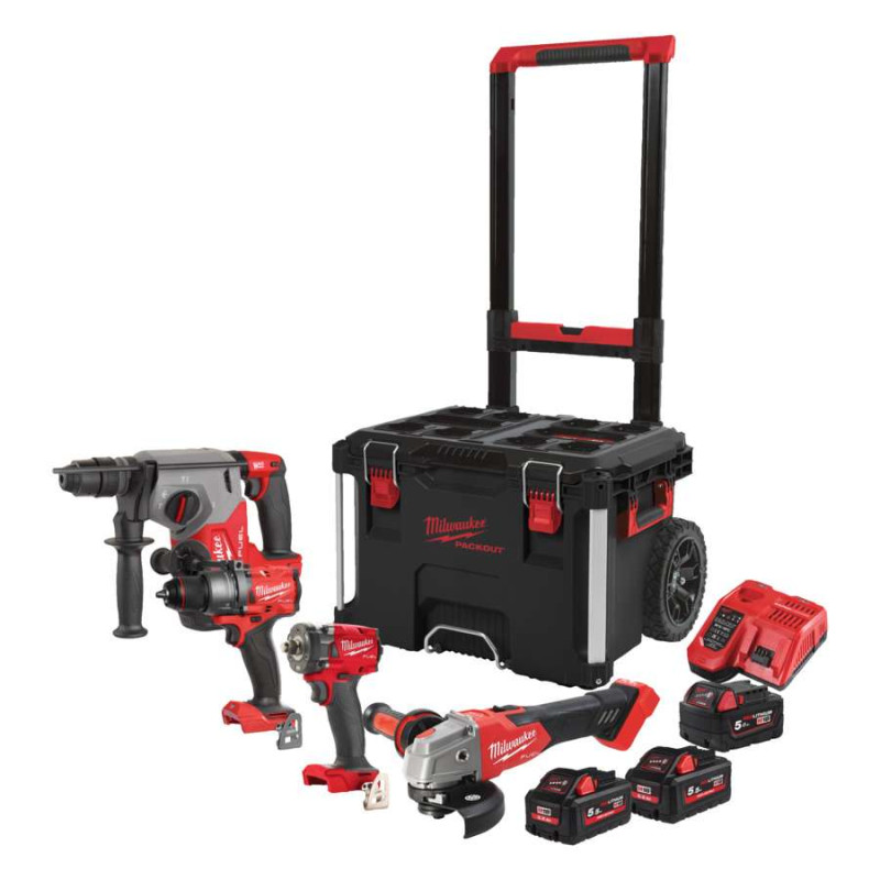 Набор аккумуляторных инструментов Milwaukee M18FPP4C-555T, 4933492525