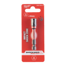 Торцева головка 1/4 дюйма, шестигранна, 6 мм Shockwave, ударостійка Milwaukee 4932492435