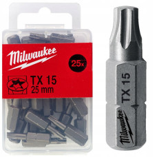 Біта MILWAUKEE, TX15, 25мм, (25шт)