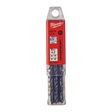 Свердло по металу HSS-R MILWAUKEE DIN338, діаметр 4,2мм, (10шт) пластикова коробка