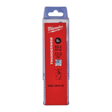 Свердло по металу THUNDERWEB HSS-G MILWAUKEE DIN338, діаметр 12,0 x 151 мм, (5шт), пластикова коробка