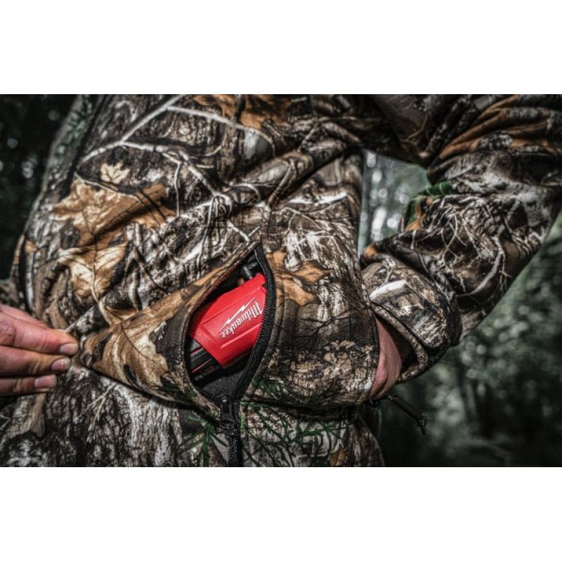 Куртка з підігрівом MILWAUKEE, M12 HJCAMO6-0 (XXXL), камуфляжна (розмір XXXL)