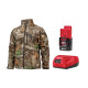 Куртка з підігрівом MILWAUKEE, M12 HJCAMO6-201(XXL), камуфляжна (розмір XXL) (+зар.пр., 1 акум.Х 2Аг)