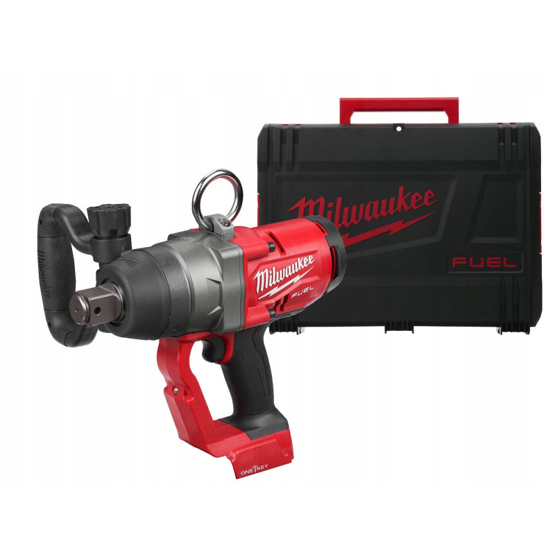 Гайковерт акумуляторний безщітковий 1'' MILWAUKEE, M18 ONEFHIWF1-0X, 2400Нм, з кільцем (каркас, HD кейс)