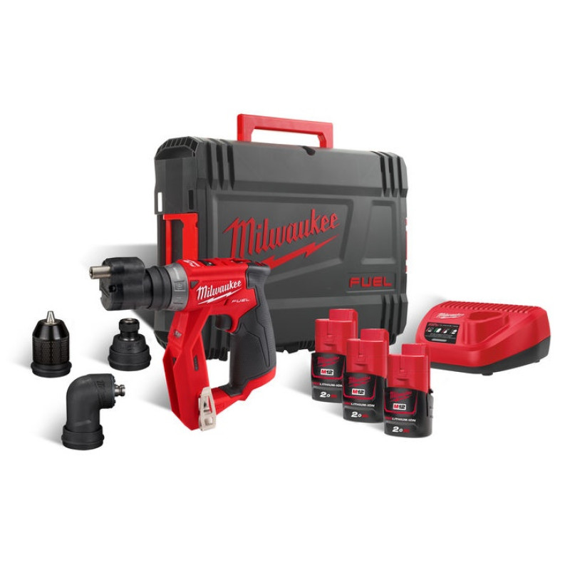 Акумуляторний шуруповерт зі змінними насадками M12 FDDXKIT-203X MILWAUKEE