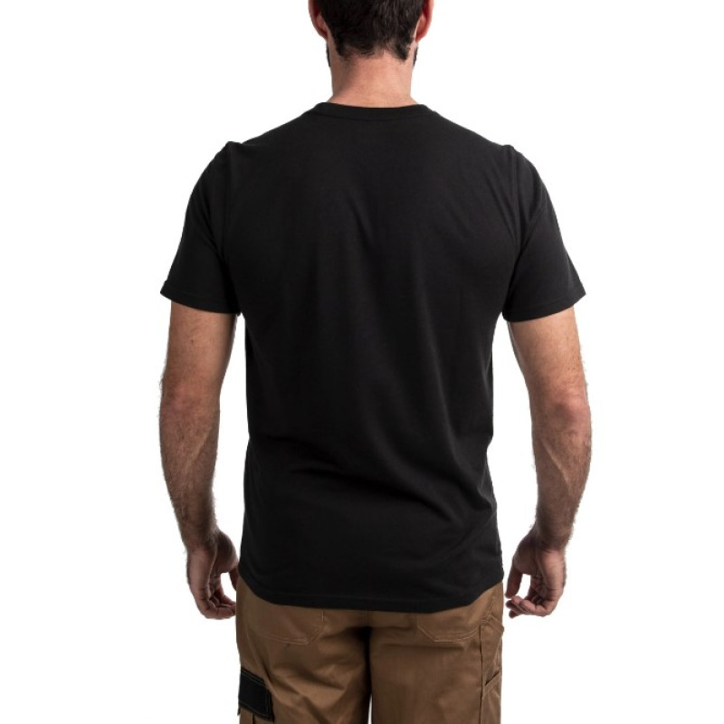 Футболка MILWAUKEE HTSSBL-XXL, легка з коротким рукавом, чорна, (розмір XXL)